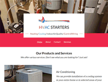 Tablet Screenshot of hvacstarters.com